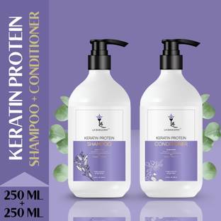 La'bangerry Keratin Protein Shampoo & Conditioner with Almond & Eucalyptus for Smooth Hair