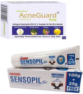 Pil Combo of Acneguard Soap (75g) With Sensopil Gel Whitening Toothpaste (100g)