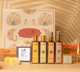 mellow Rose water-100ml, Facewash-100ml, Scrub Soap 100g, Herbal Shampoo-100ml, Conditioner-100ml, Lip Treatment-12g, Wooden neem comb