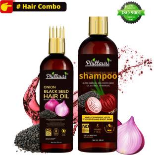 Phillauri Hair Care Kit - Ayurvedic Hair Growth Oil & Herbal Shampoo
