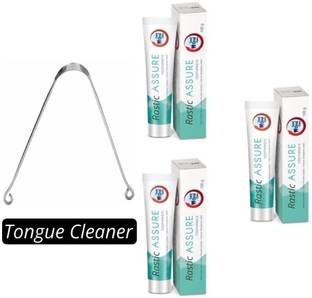 Rastic Assure Tongue Cleaner With Dent Neem Paste