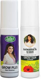 The Soumi's Can Product GROW PLUS HAIR VITALIZER 100ML & GROW HAIR LOTION 100ML