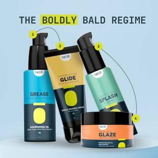 halo care The Boldly Bald Routine for Men | 4-Step Head & Face Shaving Kit