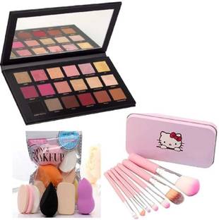 mkldsrh rose gold eyeshadow with make up sponges with make up brushes for face make up kit