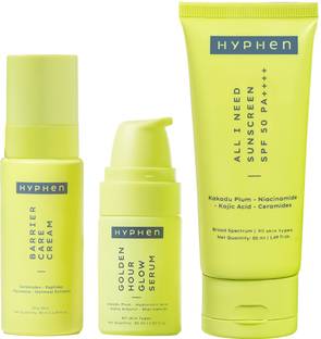 HYPHEN Daily Face Care Combo - Oily & Combination Skin | Serum, Moisturizer & Sunscreen