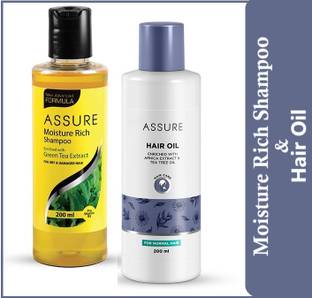 ASSURE Moisture Rich Shampoo 200ml & Hair Oil (enriched with arnica extract) 200ml