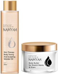Namyaa Stretch Marks Care Combo|Body Oil With Body Butter For Scars & Stretch Marks