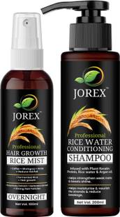 Jorex RICE WATER CONDITIONING SHAMPOO & OVERNIGHT HAIR GROWTH RICE MIST