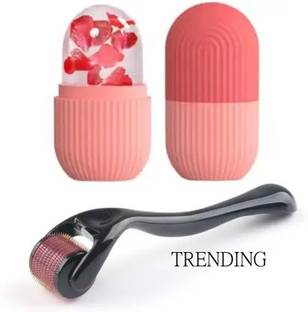 Lustrevine Micro needles (0.5mm) derma roller & ice roller for face massager
