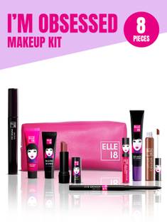 ELLE 18 I'm Obsessed Makeup kit for complete look (8 products + pouch)