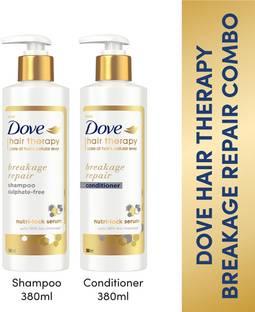 DOVE Hair Therapy Breakage Repair with Nutri-lock Serum Shampoo + Conditioner