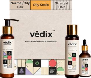 Vedix Normal/Oily Hair - Oily Scalp & Straight Hair - Ayurvedic Hair Care
