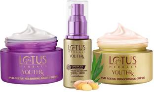 LOTUS HERBALS & Night Creme With Acitivating Serum+Creme