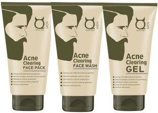 Qraa Acne Therapy set( Acne Clearing Face Wash 100gm + Acne Clearing Face Pack 100gm + Acne Clearing Gel 50gm)