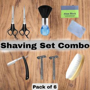 Elecsera 8 in 1 Shaving Kit for men with Travel Pouch | Gifts for men