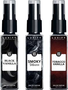Luxify Scent Trio Set: Black Vanilla, Smoky Tobacco, Tobacco Vanilla | Long-Lasting | Luxury Gift Pack