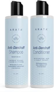 ARATA Dandruff Detox Duo|Anti-Dandruff Shampoo & Conditioner|Normal-Oily Hair