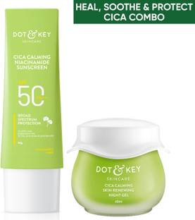 Dot & Key Cica Skin Care Combo For Oily, Acne Prone� & Sensitive Skin Protect & Care
