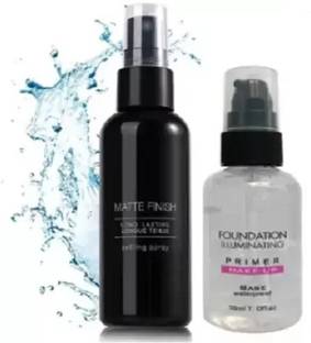 Coverbrown Makeup Base Gel Primer With Makeup Setting Spray Fixer Combo