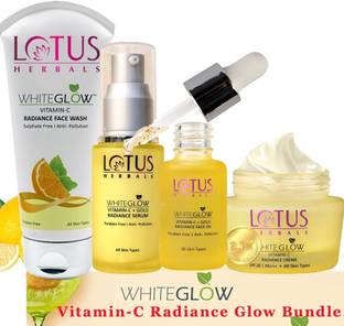 LOTUS HERBALS WhiteGlow Vitamin-C Radiance Glow Bundle.