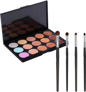 LOVE HUDA Professional Waterproof 15 Colors Contour Concealer Highlight Makeup Palette With Brush Set