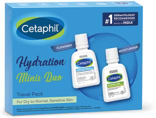 Cetaphil Mini Travel Pack for Sensitive Skin, Facewash & Moisturizer