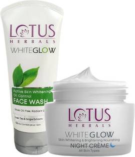 LOTUS HERBALS WG Night Creme with WG Active Face Wash