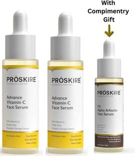 Proskire Advance Vitamin C Face Serum for Dark Spots, Pigmentation, Glow & Clear Skin