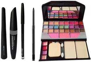 SHEFFO Smudge Proof Kajal,Waterproof Liquid-Eye Liner 3in1 And 6155 Makeup Kit