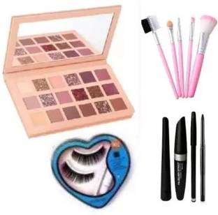 lately MAKEUP COMBO WITH EYESHADOW 3IN1 MASKARA EYELASH MAKEUP BRUSH