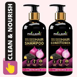 Phillauri Red Onion Black Seed Oil Shampoo+Conditioner