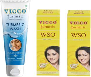 VICCO Turmeric 70g with Wso Skin Cream (15x2)