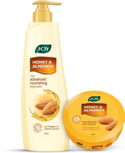 Joy Honey & Almonds Signature Combo With Body Lotion 500 ml & Skin Cream 200ml