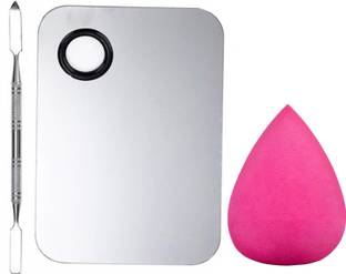 Sh.Huda Makeup Sponge and Square-Shaped Palette with Spatula