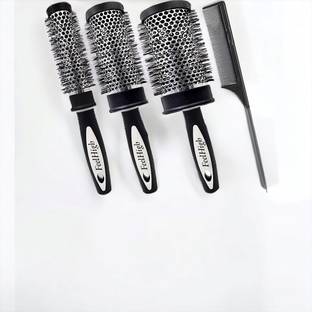 feelhigh for Blow Drying and Curling - Includes 3 Sizes With tail comb