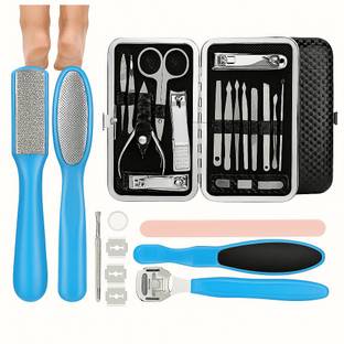 FULAMDE Professional Manicure Set Pedicure Tools Stainless Steel Foot Care Foot File (340 ml, Set of 23)