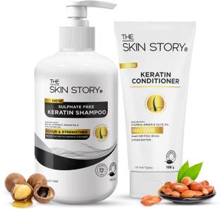 The Skin Story Keratin Hair Care Duo (Shampoo + Conditioner)