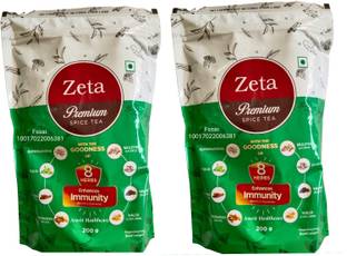 Amrit Healthcare Zeta Premium Masala Tea For Concentration (200 g each pack 2) Herbs Masala Tea Pouch
