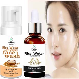 Pattra Rice Water Serum and Foaming Face Wash For Glass Skin