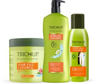 TRICHUP Hair Fall Control Kit Oil 200ml, Shampoo 640ml, Mask 500ml