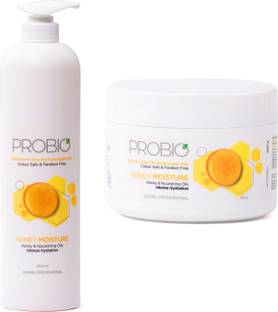 Godrej Professional Combo Pack of Probio Honey Moisture Shampoo 1000ml & Probio Honey Moisture Mask 500gm