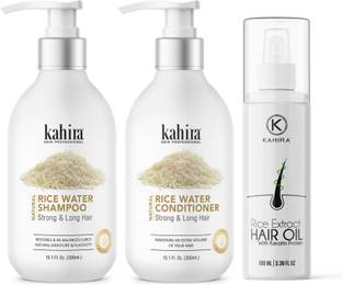 Kahira Rice Water Shampoo, Conditioner and hair Oil for Unlimited Care for Hair