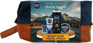NIVEA Grooming Gift Set for Men, with Roll On, Face Wash, Body Wash & Face Cream