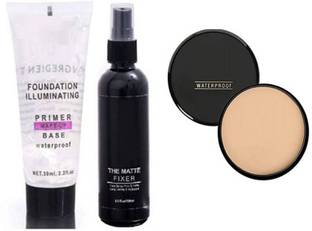 FOZZBY MAKEUP FIXER, COMPACT, PRIMER COMBO PACK (3 Items in the set)