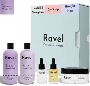 Ravel Hair Care Dry Scalp, Straight Hair- Shampoo, Conditioner, Mask, Serum, Oil