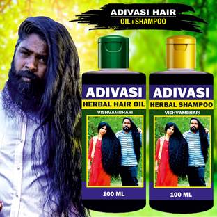 Vishvambhari Hair oil & Shampoo,For Plant Keratin, Strengthening