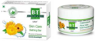DAQAN New BT Calendula & aloevera multi purpose cream 100g with BT Calendula soap 75g