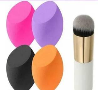 crazmatic FOUNDATION BRUSH WITH 4 SET OF MAKEUP BLANDERS