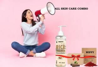 Wiffy best for all day use combo for all skin type rice face wash and soap