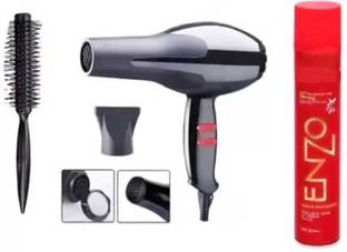 hanumate enzo hair holding setting hair spray with roller comb & professional hair dryer for all types of hairs